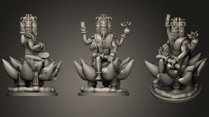 Статуэтки Будда (Научно-фантастический Брахма, STKBD_0127) 3D модель для ЧПУ станка